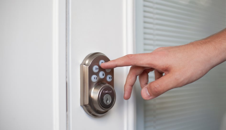 ADT smartlock on a Dover home